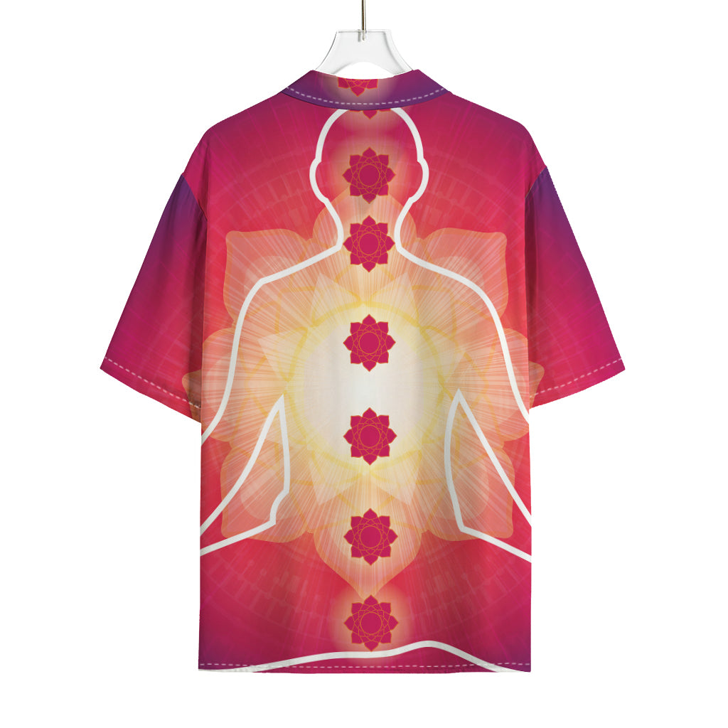 Mandala Chakras Aura Print Rayon Hawaiian Shirt