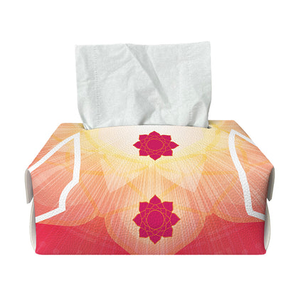 Mandala Chakras Aura Print Rectangle Tissue Box Cover