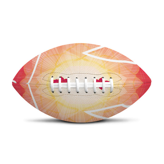Mandala Chakras Aura Print Rugby Ball