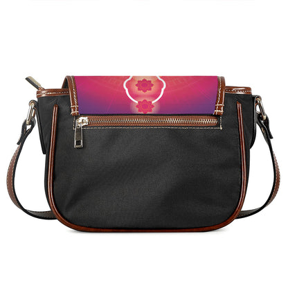 Mandala Chakras Aura Print Saddle Bag