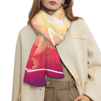 Mandala Chakras Aura Print Scarf