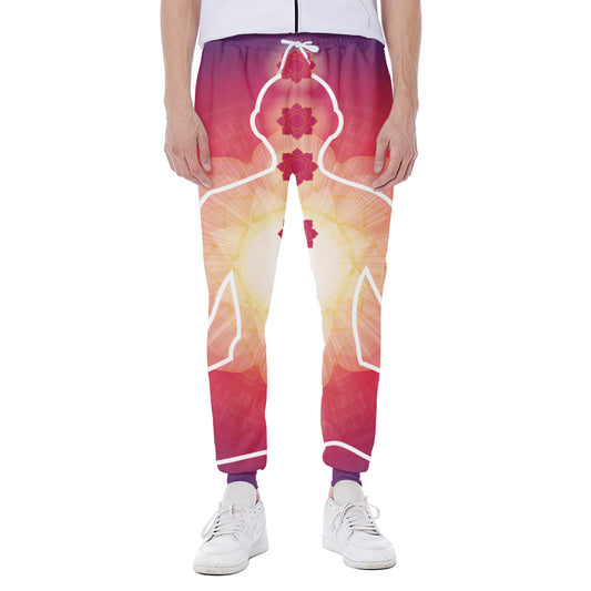 Mandala Chakras Aura Print Scuba Joggers