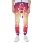 Mandala Chakras Aura Print Scuba Joggers