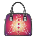Mandala Chakras Aura Print Shoulder Handbag