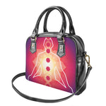 Mandala Chakras Aura Print Shoulder Handbag