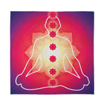 Mandala Chakras Aura Print Silk Bandana