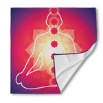 Mandala Chakras Aura Print Silk Bandana