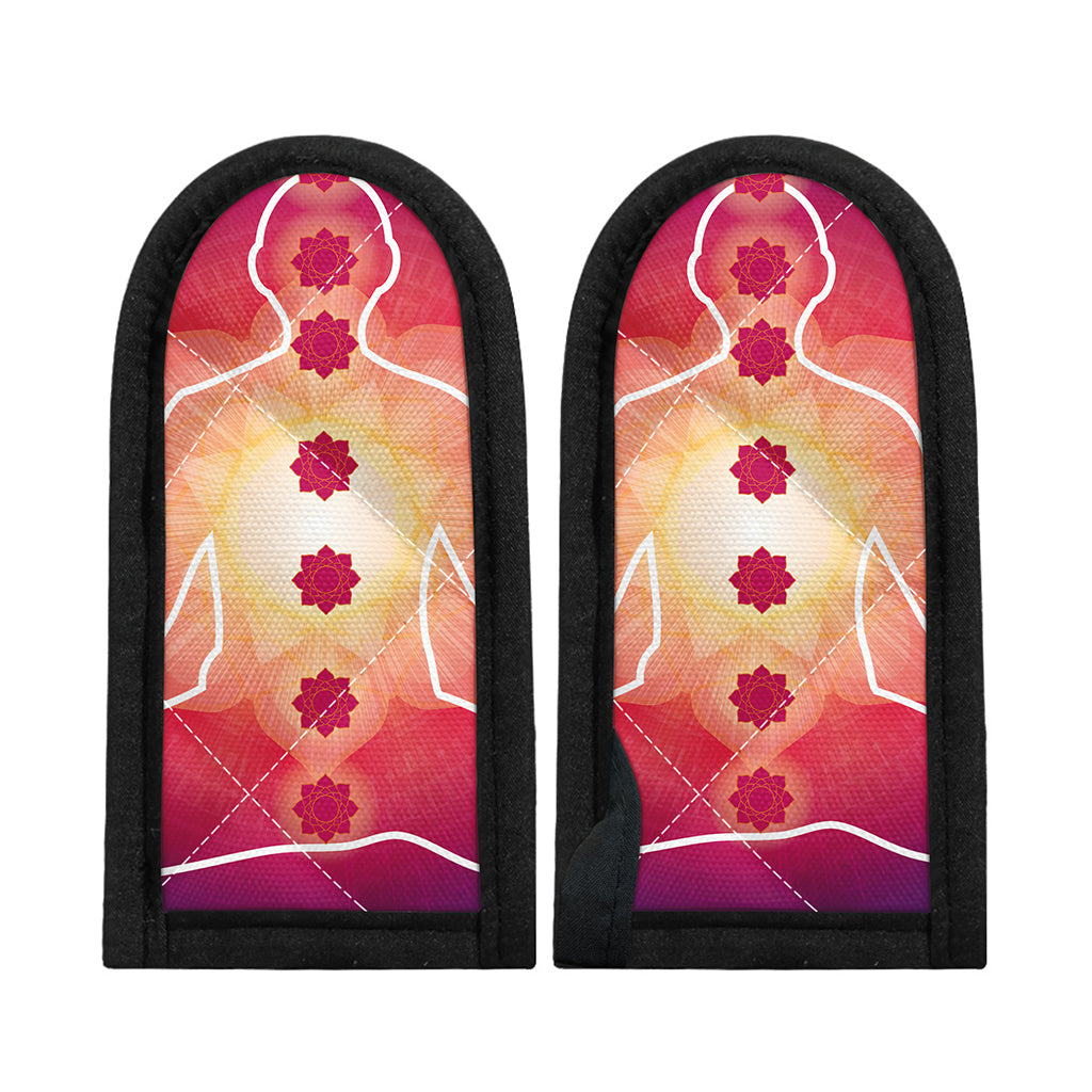 Mandala Chakras Aura Print Skillet Handle Cover