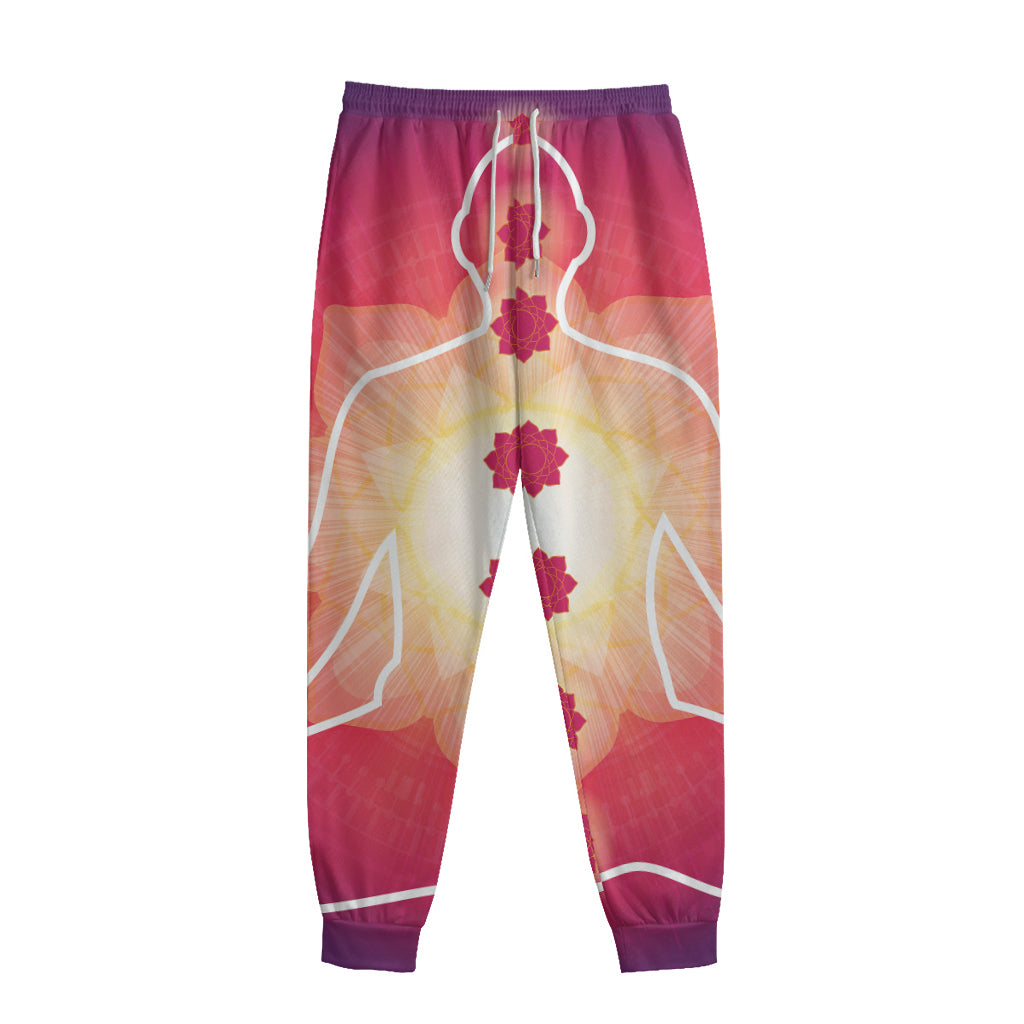 Mandala Chakras Aura Print Sweatpants