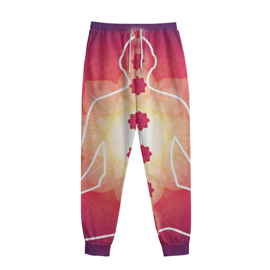 Mandala Chakras Aura Print Sweatpants