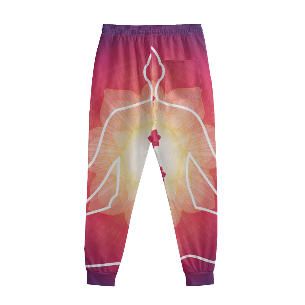 Mandala Chakras Aura Print Sweatpants