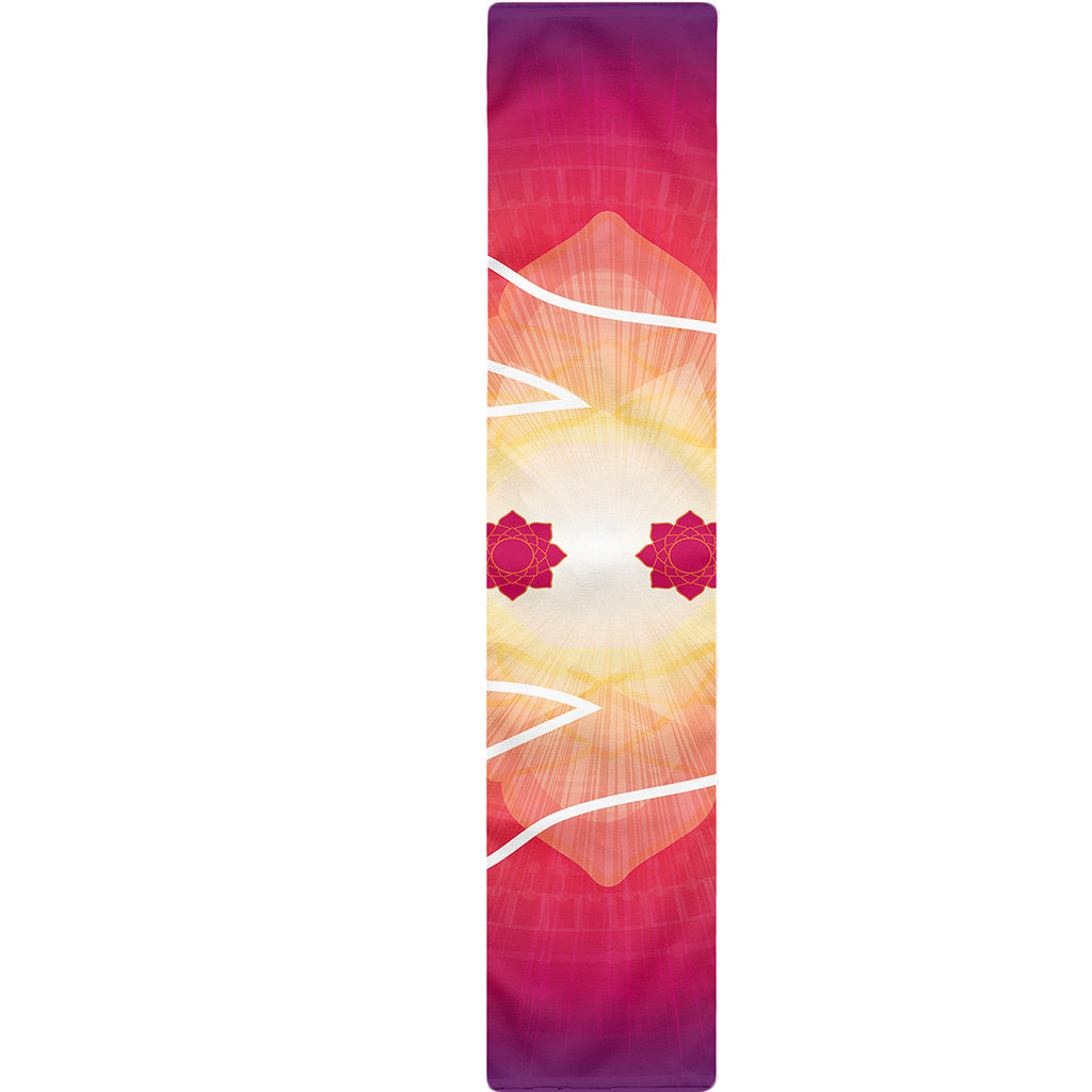Mandala Chakras Aura Print Table Runner
