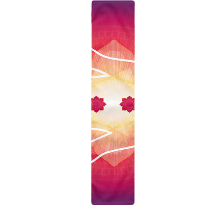 Mandala Chakras Aura Print Table Runner