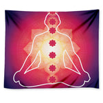 Mandala Chakras Aura Print Tapestry