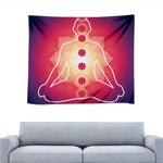 Mandala Chakras Aura Print Tapestry
