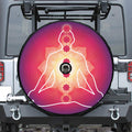 Mandala Chakras Aura Print Tire Cover With Camera Hole