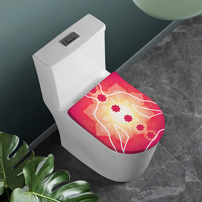 Mandala Chakras Aura Print Toilet Lid Cover