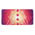 Mandala Chakras Aura Print Towel