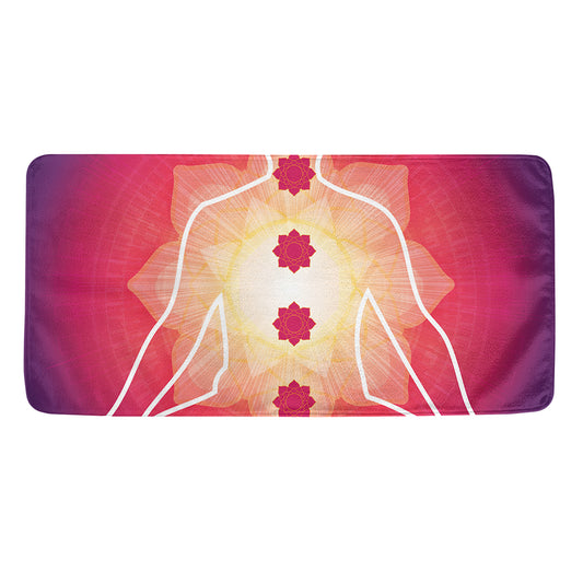 Mandala Chakras Aura Print Towel