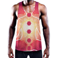 Mandala Chakras Aura Print Men's Workout Tank Top