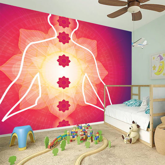 Mandala Chakras Aura Print Wall Sticker