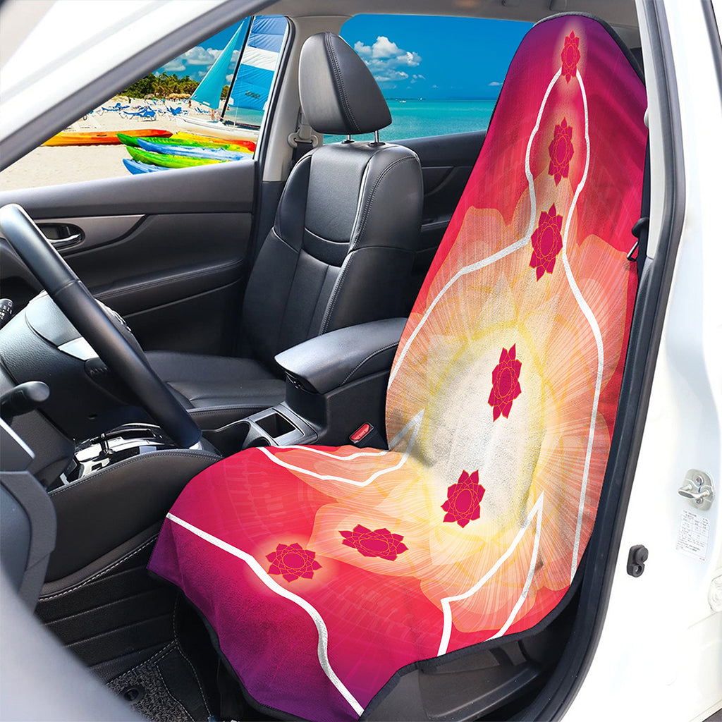 Mandala Chakras Aura Print Waterproof Car Seat Cover