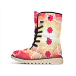 Mandala Chakras Aura Print Winter Boots