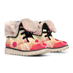 Mandala Chakras Aura Print Winter Boots
