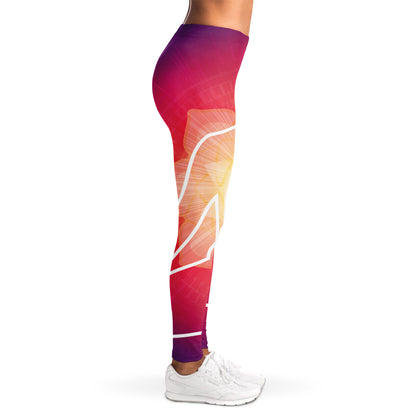 Mandala Chakras Aura Print Women's Leggings