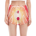 Mandala Chakras Aura Print Women's Split Running Shorts