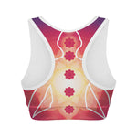 Mandala Chakras Aura Print Women's Sports Bra