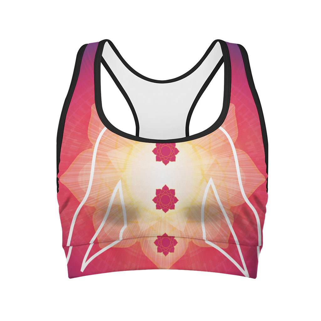 Mandala Chakras Aura Print Women's Sports Bra