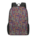 Mandala Floral Bohemian Pattern Print 17 Inch Backpack