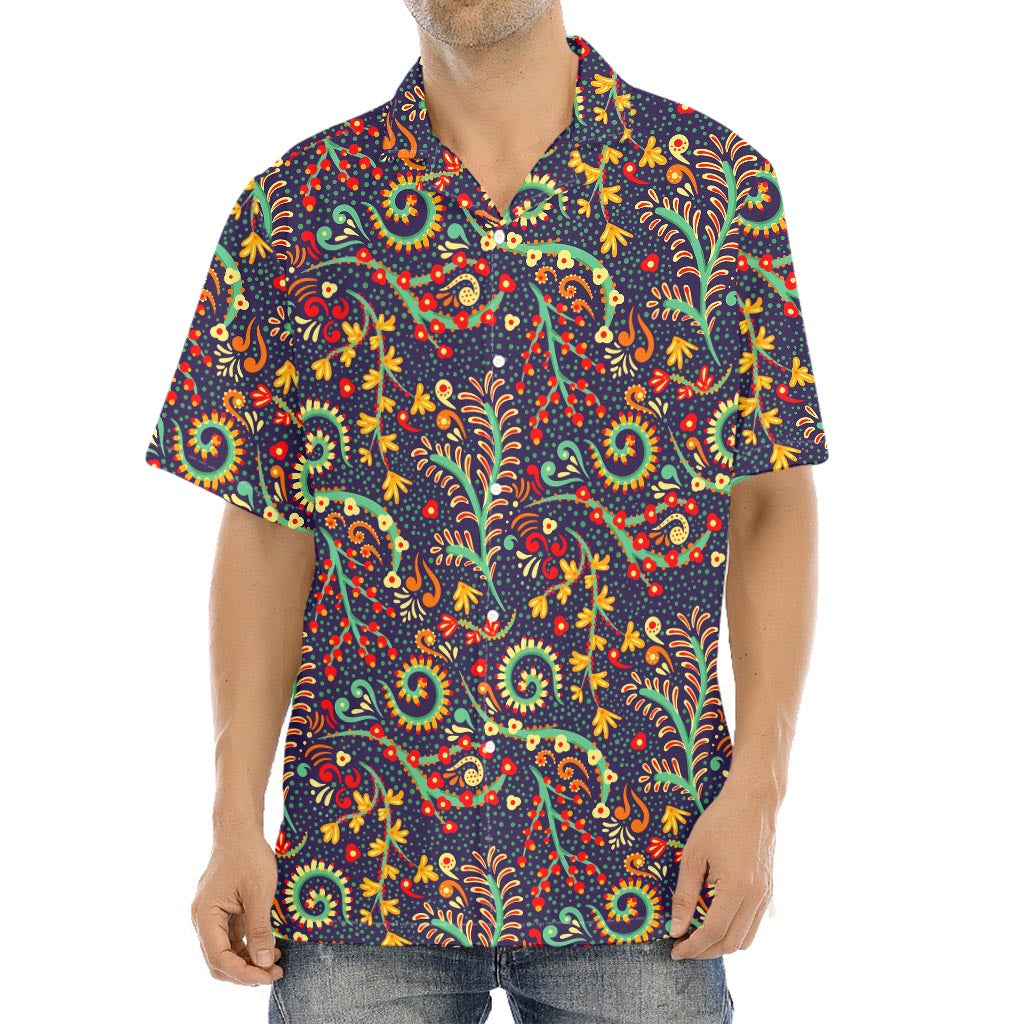 Mandala Floral Bohemian Pattern Print Aloha Shirt