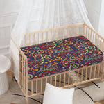 Mandala Floral Bohemian Pattern Print Baby Crib Sheet