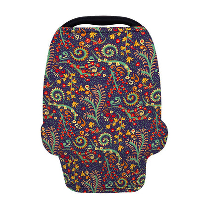Mandala Floral Bohemian Pattern Print Baby Seat Cover