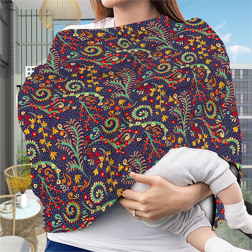 Mandala Floral Bohemian Pattern Print Baby Seat Cover
