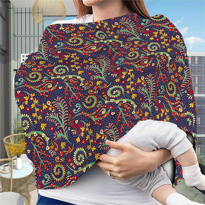 Mandala Floral Bohemian Pattern Print Baby Seat Cover
