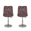 Mandala Floral Bohemian Pattern Print Bar Stool Covers