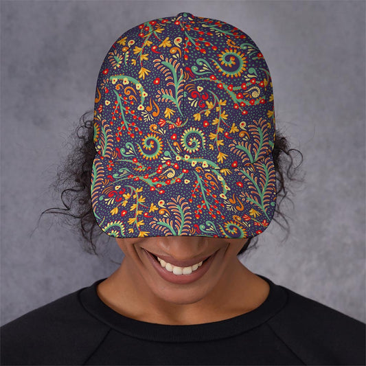 Mandala Floral Bohemian Pattern Print Baseball Cap