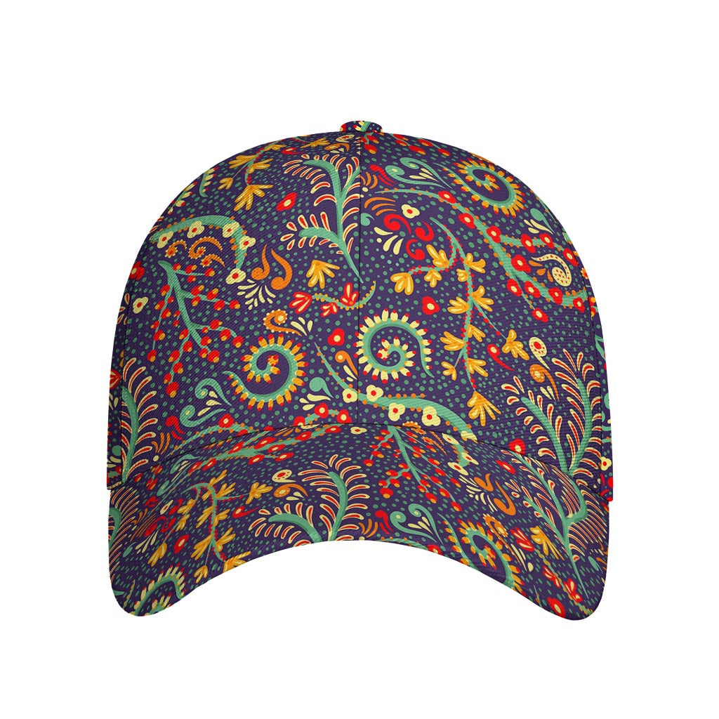 Mandala Floral Bohemian Pattern Print Baseball Cap