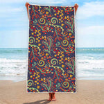 Mandala Floral Bohemian Pattern Print Beach Towel