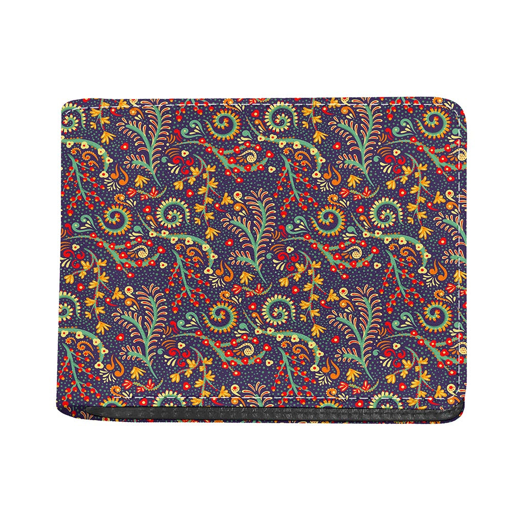 Mandala Floral Bohemian Pattern Print Bifold Wallet