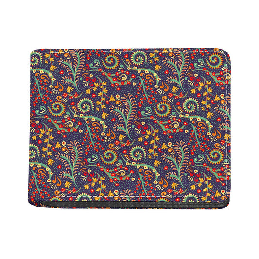 Mandala Floral Bohemian Pattern Print Bifold Wallet