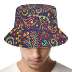 Mandala Floral Bohemian Pattern Print Bucket Hat