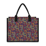 Mandala Floral Bohemian Pattern Print Canvas Tote Bag