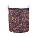 Mandala Floral Bohemian Pattern Print Collapsible Laundry Basket