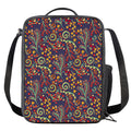 Mandala Floral Bohemian Pattern Print Crossbody Lunch Bag