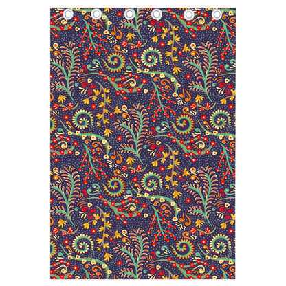 Mandala Floral Bohemian Pattern Print Curtain