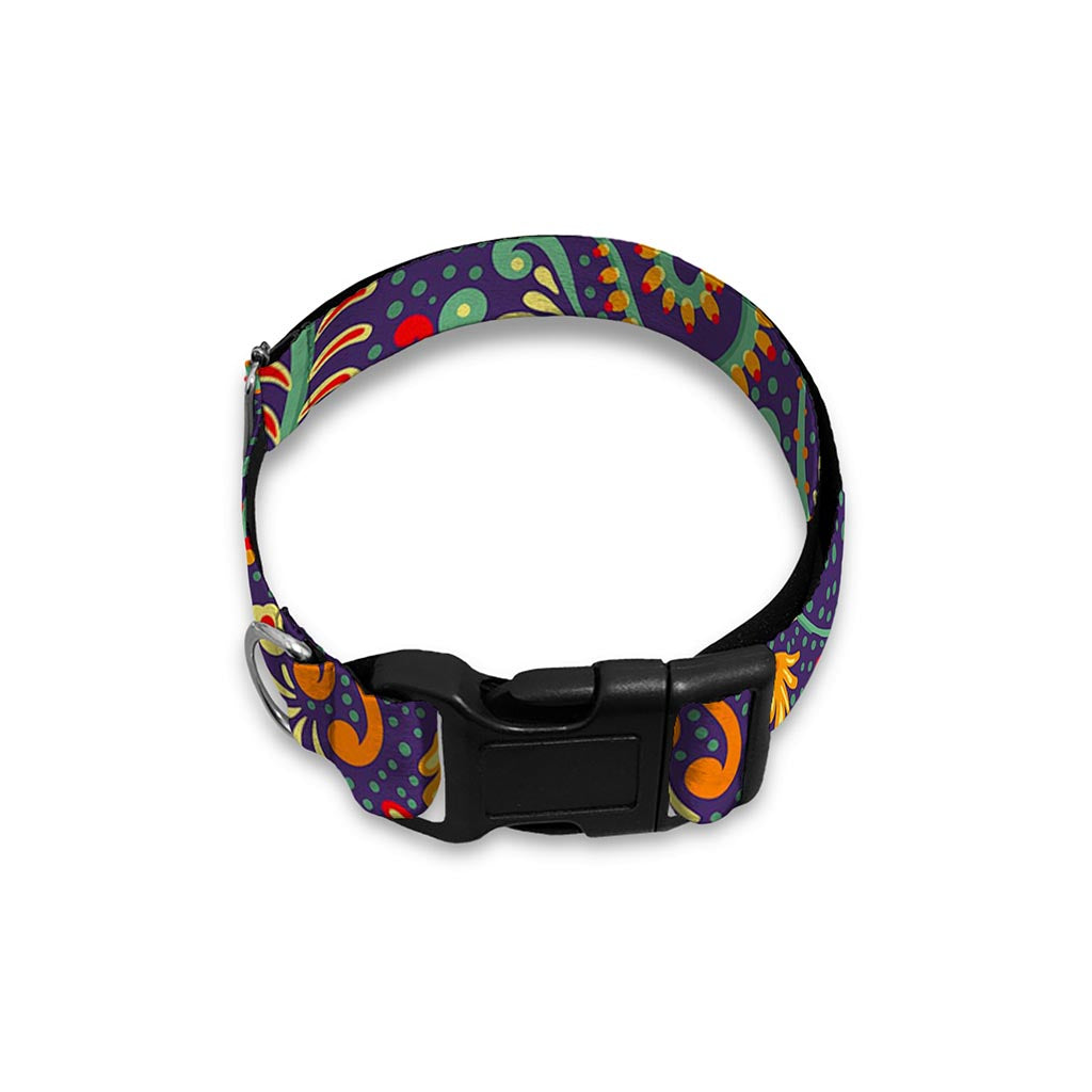 Mandala Floral Bohemian Pattern Print Dog Collar